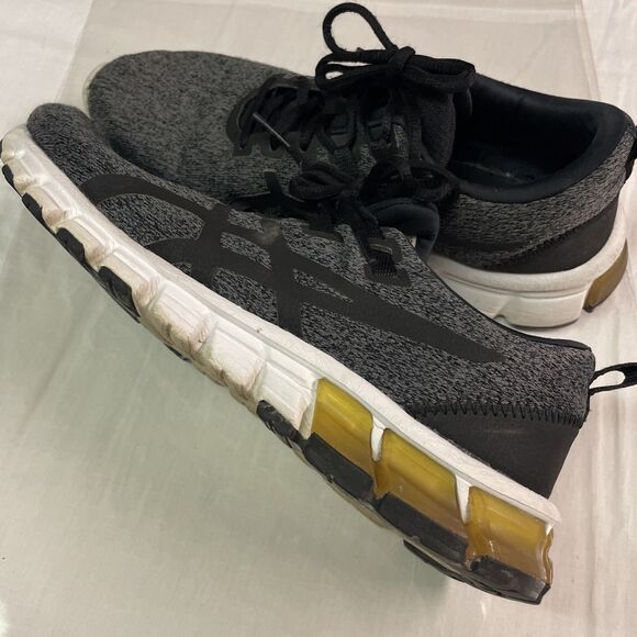 Asics Gel Running Shoes Gray Black Cushioned Athletic Trainer Sneakers Size 8 - Picture 4 of 10